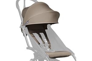 BABYZEN YOYO 6+ Textilset, Taupe - Nur Textilset: Sitzpolster, farbgleichen Verdecken und Reißverschlusstasche hinten - YOYO2 Kinderwagengestell erforderlich (separat erhältlich)