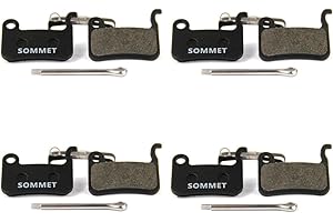 SOMMET Pastiglie Freno a Disco Semi-Metallico per Shimano XTR M975 M966 M965/XT M775 M776 M765/SLX M665/Deore M596 M595 M545 M535 M505/LX M585/Hone M601/SAINT M800/BR-R505 S501 S500 T665 T605
