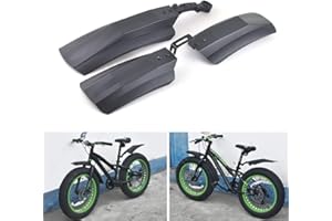 WAROOMA æ— Bike Fender Set Bicycle Mudguard,26 Inch Plastic Bike Front & Rear Fenders Durable Tyre Mudguards for Fat Tire Mountain Bike