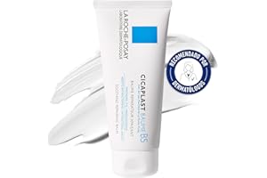 La Roche-Posay Odżywka do twarzy i ciała, odpowiednia do skóry suchej i wrażliwej, działanie przeciw zaczerwienieniom, efekt kojący, formuła z tribiomem, pantenol, madekasyside, Cicaplast Baume B5+,