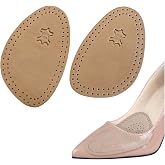 YeferStore Hakiki Deri Ayakkabı Numara K&uuml;&ccedil;&uuml;ltme Pedi, Yarım &Ouml;n Kaydırmaz Stiletto Ayakkabı Tabanı 1 &Ccedil;ift (Naturel, 36-40)