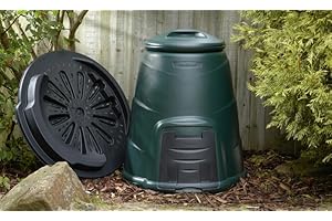 ORIGINAL ORGANICS IPL 220 Litre Home Composting Compost Converter and Base Plate, Wind Proof Push Fit Lid and Extra Wide Side Hatch. 100% RECYCLABLE, 100% UK MANUFACTURED