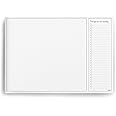 A3 Desk Pad with to Do List - 50 Sheets - 100gsm Premium Paper, glued and Mounted on Strong Cardboard Back (Charcoal)