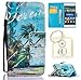 Produktbild für Huawei P8 lite Hülle Brieftasche Schutzhülle, Malerei PU Lederhülle Flip Hülle im Bookstyle Cover Schale Stand Ständer Etui Karten Slot Schutzhülle Tasche Wallet Case für Huawei P8 lite +Schlüsselanhänger (E) (6)