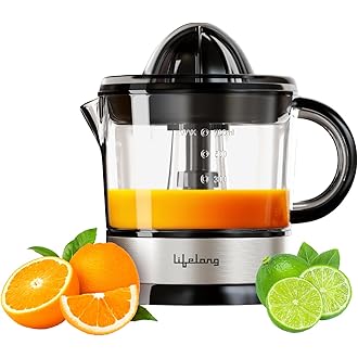 Lifelong Electric Citrus Juicer | Dual Cones & 700 ML Capacity | Electric Juicer Machine for All Fruits | Powerful 40W Motor for Low Noise | Fast Juic