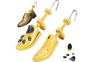 Exshoiu Hormas para Zapatos, Profesional Estirador de Zapatos, 2-Vías Ajustable Longitud y Altura Hormas de Plástico, Portátil Horma Zapatos para Hombre y Mujer