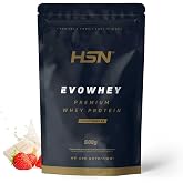 HSN Evowhey Protein | Strawberry White Chocolate 500g = 17 Shots per Whey Protein Concentrate | 100% Whey Protein Concentrate