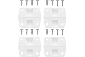 Tinoaly Kit di Cerniere di Ricambio, 4 Pezzi in Plastica con 16 Viti Compatibili con Coleman Xtreme 5226, 5227B, 5278, 5253, 6262, 6270