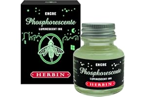 Jacques Herbin 13690T - Inchiostro fosforescente per penne, calamo e pennelli, 30 ml