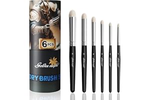 Golden Maple Lot de 6 pinceaux de peinture miniatures professionnels pour figurines 40 K, DND, Citadelle, Échelle, Émail et figurines fantaisie