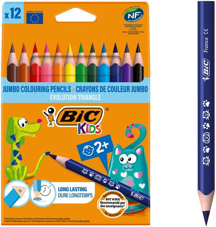 Rapport Qualité / Performances du Bic 8297356 Kids Evolution Triangle Pastelli