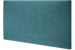 ‎MOLLIS HOMELIKE INTERIORS MOLLIS Polsterplatte, Rechteckiges und Dekoratives Wandpaneel, Geeignet als Bettkopfteil oder Aufprallschutz, Reduziert Schall und Verbessert Akustik, aus Schaumstoff, 60 x 30 cm, Türkis