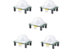 HiLetgo 5pcs PIR Infrared Sensor Human Body Infrared Motion Module for Arduino Raspberry Pi
