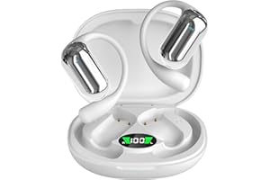 ND NEXT DESTINATION Kabellose Bluetooth-Sportkopfhörer V5.4, Headset für Knochenleitung, offenes Ohr (weiß)