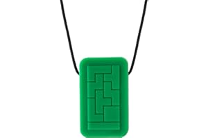 Chewigem, collana sensoriale Geotag con ciondolo gommoso, per autismo, disturbo da deficit di attenzione e iperattività