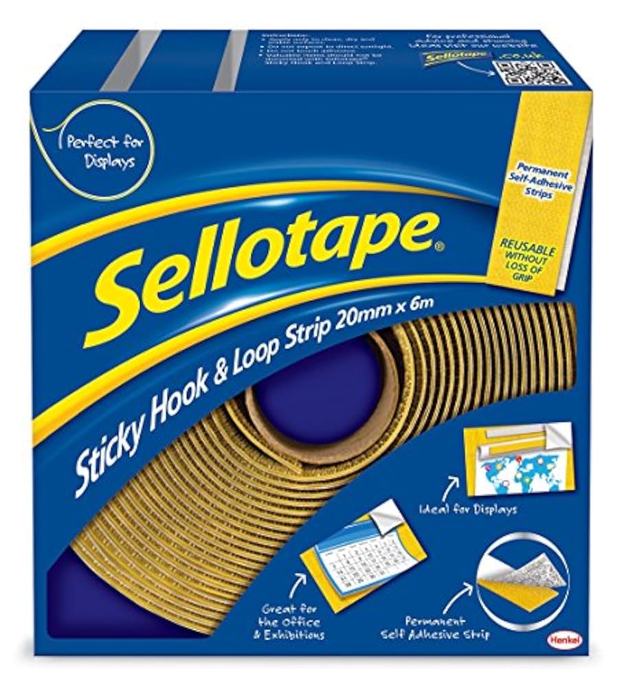 Loop strips. Sellotape. sticky hook. loop strips купить.