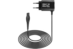 UNIKEEN Cargador Adaptador 15V HQ8505 para Philips, Cargador Afeitadora Compatible con Series Philips 3000 5000 7000 9000 S5050 PT860 PT QC QG One-Blade Pro QP6510 QP6520 QP6530 QP6550 Charger Cable