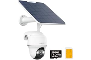Reolink 4K 3G/4G LTE Überwachungskamera mit SIM Karte, 355°&140° PTZ Solar Kamera Outdoor mit 8MP Farbnachtsicht, Person/Auto/Haustiererkennung, 32GB microSD-Karte, Go PT Ultra+6W Solarpanel