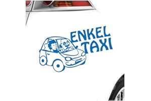 ‎KIWISTAR - Autoaufkleber - Enkeltaxi Großeltern Kinder Mädchen Aufkleber für Auto, Laptop, Fahrrad, LKW, Motorrad mehrfarbig JDM Decal Racing