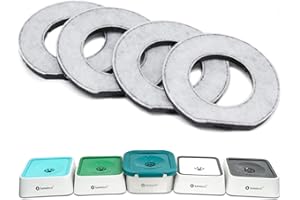 LumoLeaf Wymienne filtry do miski na wodę 2 l, filtry z węglem kokosowym do dozownika wody dla psów, 4 sztuki