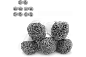 HUTT Lingette de Nettoyage pour Robots laveurs de vitres DDC56, DDC55, C65, Microfibre, 10 pièces, Accessoire Original