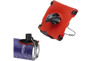 Vordpe Otwieracz do strzelby do piwa, innowacyjne narzędzie do piwa, z kółkiem na klucze, na kemping, imprezę na plaży (czerwony)