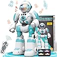 VATOS Robot Toys for Kids, Remote Control Robot with Record Voice & Gesture Sensing Control, Rechargeable Programmable Music Dancing Functions Cool Birthday Gift for Toddler Boys Age 3 4 5 6 Years Old