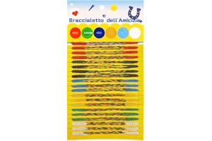 Suyamir Braccialetti dell’Amicizia Colorati Multicolore – 100 Unità Set Portafortuna Estivi Mare Festa – Intrecciati Regalo Unisex per Bambini e Adulti – Accessorio Moda Casual Vacanze Regalo Estivo