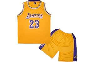 Mupopy Magliette e Pantaloni da Basket, Senza Maniche Maglia Completo Basket Bambino, Maglia Completino Basket Bambino Popolare