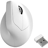 Keychron M5 Kablosuz Ergonomik Fare en iyi PixArt 3950 sens&ouml;r&uuml;ne sahip. 2.4 GHz, Bluetooth ve USB kablolu bağlantı(M5-A24)
