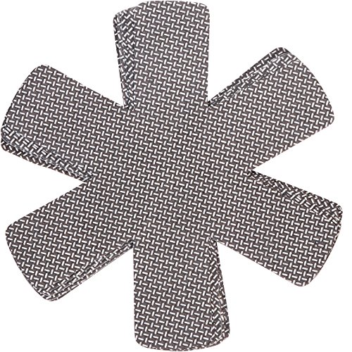 Chefarone Pfannenschutz mit antirutsch - 5er Set Stapelschutz - 38 cm Pfannenschutzeinlagen - Pfannenschutzset - Pfannenschoner für Pfanne
