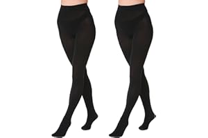 EVERSWE 2 Pairs Pack Women's Opaque Tights