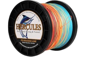 Hercules Super Cast 10-300lbs Ligne de pêche tressée 100-2000m 109-2187yds Test pour Les Lignes de Poisson Tresse PE d'eau salée Superline 8 brins