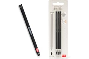 Legami - Erasable Gel Pen, Ball on the End to Remove Ink without Consuming the Paper - Black Thermal Sensitive Ink, Tip Diameter 0.7 mm - Cats Theme