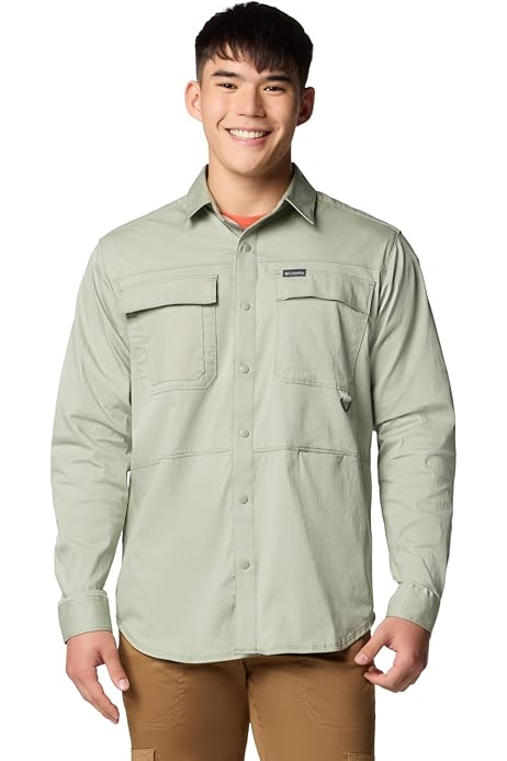 Chemise Columbia PFG Pêche Homme Taille L – Légère, Anti-UV Et Manches Courtes