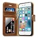 Produktbild Labato Handytasche iPhone 6 6s Schutzhülle aus Echt Leder Bookstyle Hülle für i Phone 6 6s Zubehör braune Case Lbt-I6S-07Z20