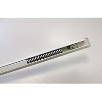 Easy EAM214 - Astina Estensibile a Molla con Regolazione a Vite, Alluminio, Bianco, Diametro 13 mm, Estensione 87-150 cm