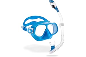 CRESSI Kids Snorkeling Kit (Maschera e Boccaglio) per bambini dai 7 ai 15 anni - Rombo e Mini Dry: Progettato in Italia