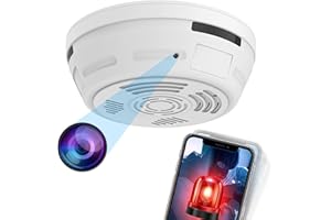 NANSHIBA Hidden Camera Smoke Detector, Spy Camera for Home Surveillance with Night Vision Motion Detection, 1080P Security Cameras Indoor Wireless, Nanny WiFi Cam, 180 Days Battery Power