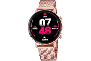 LOTUS Montre pour Femme 50042/1 Smartwatch Boîtier en Alliage Rose Bracelet en Acier Inoxydable Rose