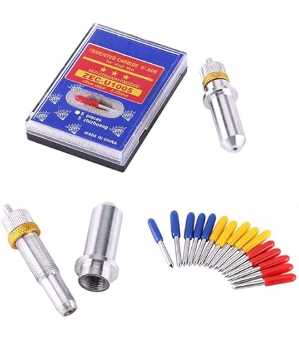 Silhouette Autoblade – Paquete de 3 cuchillas de repuesto para Cameo 3 y Portrait 2 – 50 diseños