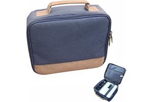 CRSUSUKJ Kabel Organizer Tasche,Elektronik Case,Elektronische Tasche Organizer,Beamer Tasche, Tragbar Tasche für Mini Projektor,Projektortasche Kompatibel mit meisten Projektoren, für Projektoren und Zubehör.