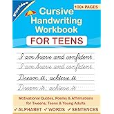 Cursive Handwriting Workbook for Teens: A cursive writing practice workbook for young adults and teens: 2 (Master Print and C