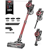 BuTure JR700 Aspirapolvere Senza Fili 38Kpa 450W, Scopa Elettrica senza Fili con Touchscreen, 4 in 1 Aspirapolvere Ricaricabi