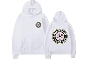 Parkourer Dellafuente Sudadera con Capucha para Hombre/Mujere Dellafuente F.C Impreso Manga Larga Hoodie Moda Hip Hop Unisex Pullover Harajuku Streetwear Essentials Hoodie Dellafuente Ropa