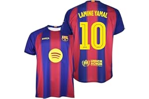 FCB FC Barcelona Camiseta Lamine Yamal 25/26 | 1ª Equipación Adulto | Réplica Oficial Estadio con Nombre y Dorsal del Barça