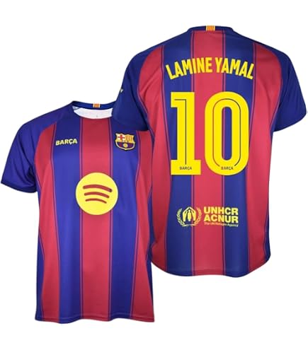 T-Shirt FC Barcelone Officiel Neymar Jr - Collection Enfant Garçon - Coton