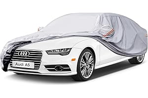 GUNHYI Autoabdeckung Wasserdicht und atmungsaktiv, Vollgarage Autoplane mit 6 Schichten Material zum Schutz vor Regen, Schnee, Sonne im Winter. Abdeckplane Geeignet für Limousine (470 zu 490 cm) 3XL