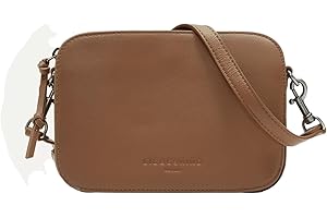 Liebeskind Berlin Umhängetasche Luka – Cross-Body Bag aus Leder mit verstellbaren Schulterriemen – kleine Schultertasche, Fächer mit Reißverschluss – Shoulder Bag, 14.5 x 20.5 x 7 cm, (H x W x D)