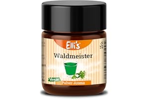 ‎ELLI´S Ellis Aromen Waldmeister PULVER Lebensmittelaroma | Vegan und kalorienarm | für Lebensmittel und Getränke, wie zum Backen und Kochen | 10 g